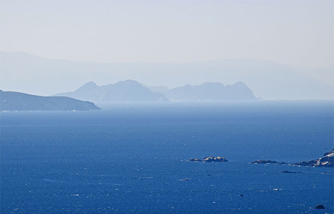 Las Islas Cíes desde el mirador da "Rá"
